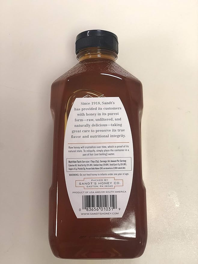 Unfiltered Raw Clover Honey 48 oz. (3 lb. jar)