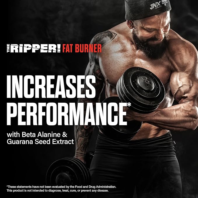 JNX SPORTS The Ripper! Fat Burner Pre Workout for Men &amp Women – Thermogenic Fat Burning Powder &amp Appetite Suppressant Boost Energy &amp Endurance – Sour Candy 30 Servings