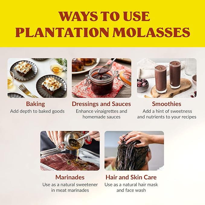 Plantation Blackstrap Molasses 31 oz (Pack of 2)