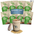 Dozy Oats Overnight Oatmeal Packets Apple Cinnamon Multipack with Rolled Oats Chia Seeds Date Powder and Dried Fruit. Gluten-Free Natural Source of Protein and Fiber 8-Pack and Jar