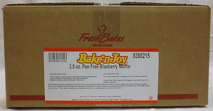 Bake N Joy Blueberry Muffin Batter 2.5 Ounce -- 96 per case.