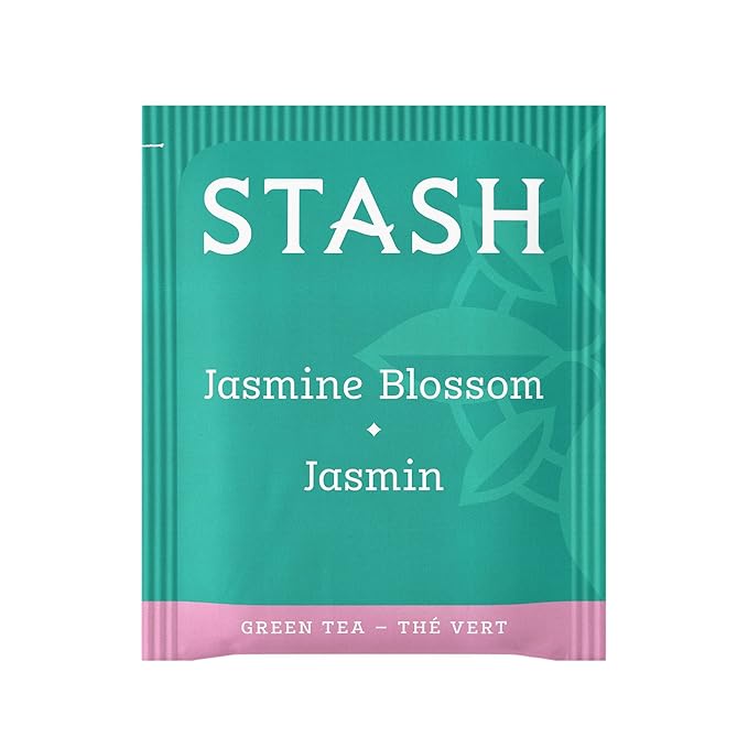 Stash Tea Jasmine Blossom Green Tea - Caffeinated Non-GMO Project Verified Premium Tea with No Artificial Ingredients 30 Count (Pack of 6) - 180 Bags Total