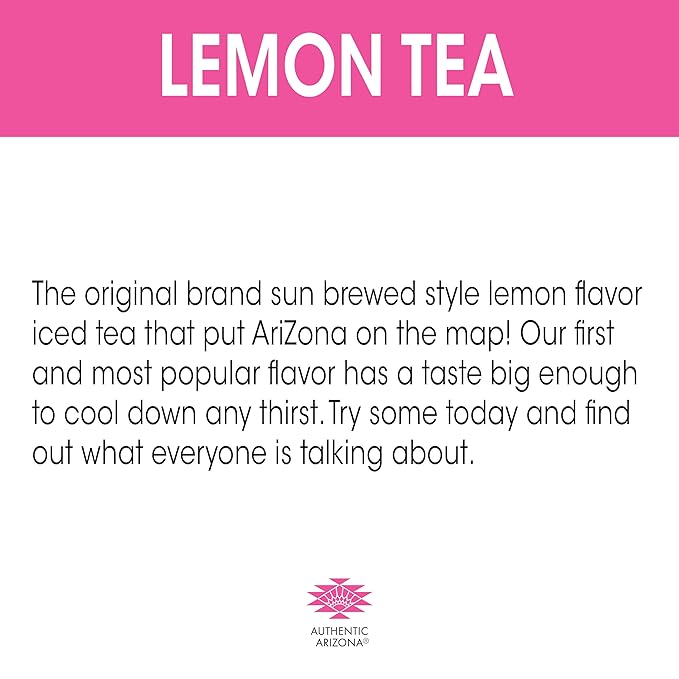AriZona Lemon Tea - Big Can 22 Fl Oz (Pack of 24)
