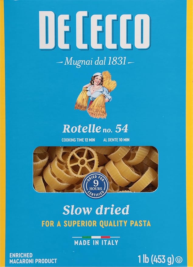 De Cecco Pasta Zita Cut No.118 1 Pound (Pack of 12) - Made in Italy High in Protein &amp Iron Bronze die