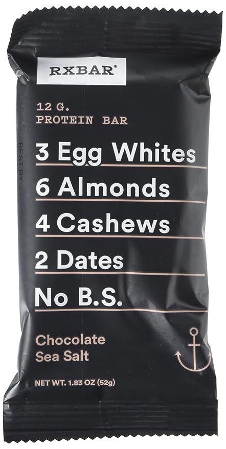 Rx Bar Chocolate Sea Salt Protein Bar 1.83 Oz 12 Count