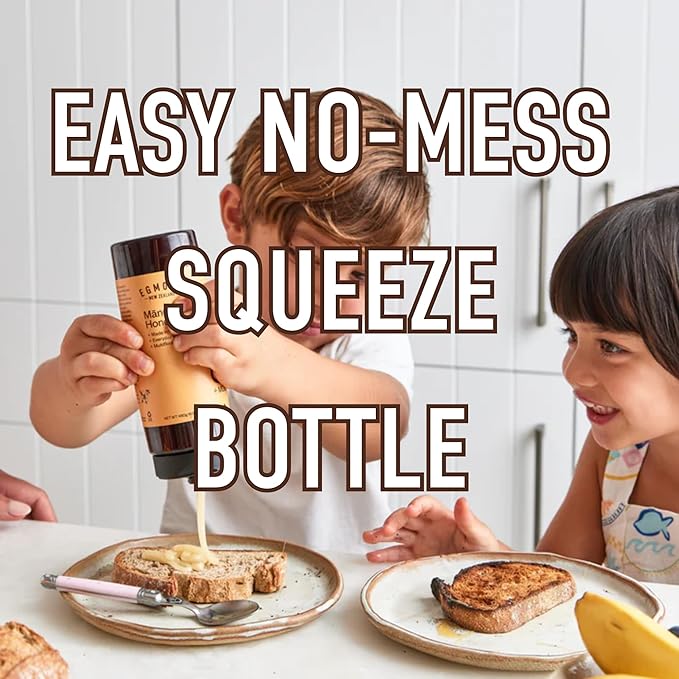 Egmont Honey Manuka Honey UMF 20+ MGO 830+ Squeeze Bottle 12.3oz (350g) | Raw Kosher BPA Free Certified UMF &amp MGO 100% Pure Traceable New Zealand Non-GMO Honey