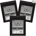 Buffalo Bills 2.6oz Premium Black Pepper Beef Jerky Packs (3 packs of black pepper smoked jerky)