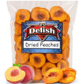 Dried Peaches by It's Delish 10 Lbs Bulk Bag | Naturally Sweet Fancy Peach Halves Slices No Sugar Added Dried Fruit Healthy Snacks Fresh and Dry Sliced Peaches Snack | Vegan Kosher