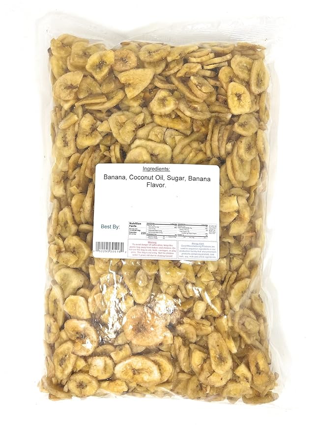 Dried Banana Chips Yankee Traders Brand - 3 Lbs.