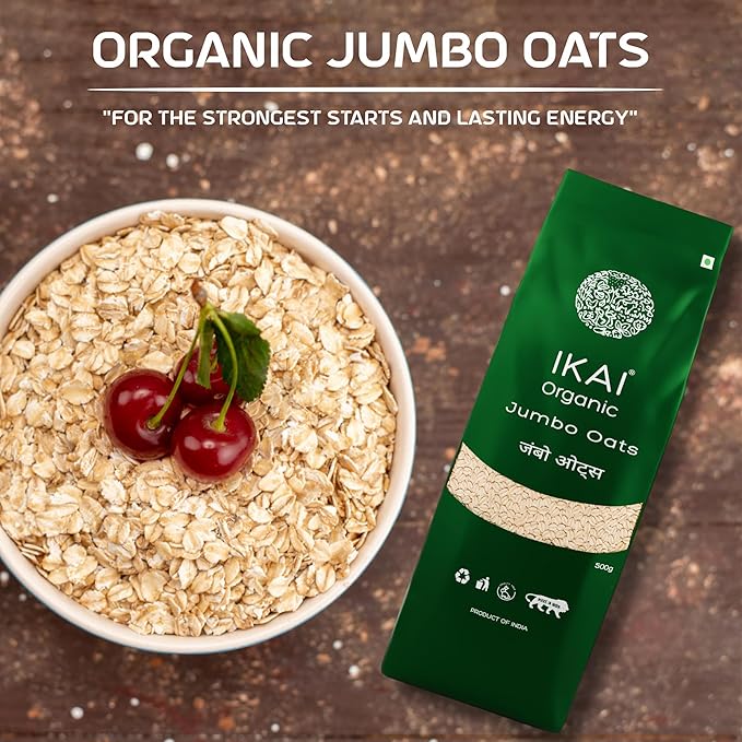 IKAI Organic Natural Jumbo Oats 500g