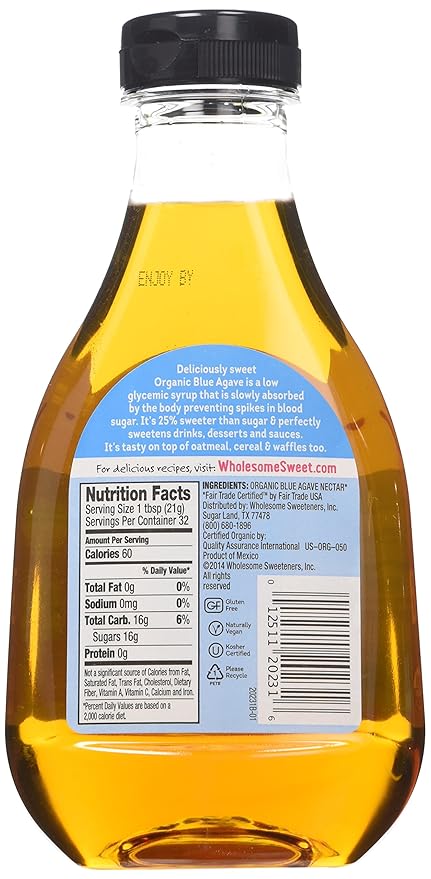 Wholesome Sweetners Organic Blue Agave 23.5000-ounces (Pack of3)