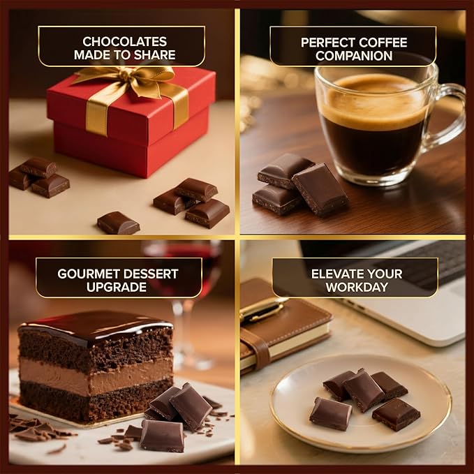 Tuscanini Dark Chocolate Variety Pack – 4 Flavors 3.5oz Bars | Imported from Italy | Vegan Gluten Free Dairy Free | Dark &amp Smooth Almond Cacao Nibs 76% Extra Dark | Gourmet European Chocolat