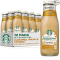 Starbucks Oatmilk Frappuccino Coffee Drink Caramel Waffle Cookie Oat Milk 13.7 fl oz Bottles (12 Pack) Iced Coffee