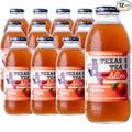 Texas Tea SLIM Fredericksburg Diet Peach Tea – Zero Calories Reduced Sugar Organic Black Tea with Real Texas Peaches Small-Batch Brewed 12-Pack 16oz Glass Bottles Southern Sweet Iced Tea