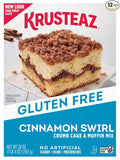 Krusteaz Gluten Free Baking Mix Cinnamon Swirl Crumb Cake &amp Muffin Mix 12-Ounce Box (Pack of 12)