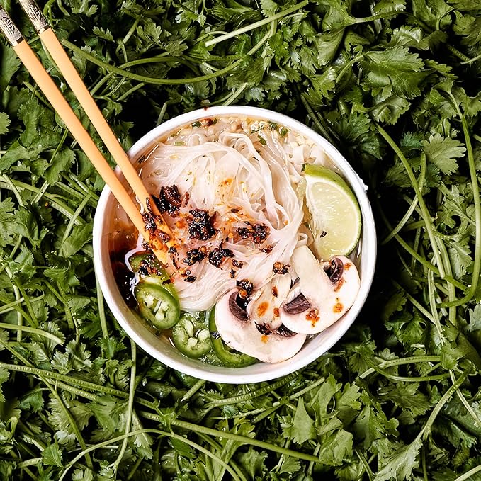 Snapdragon Vegetable Pho Instant Noodle Bowls | Vegetable Flavor Broth with Rice Noodles | Gluten-Free | No Artificial Flavors | No MSG Added | 2.1 oz (6 Pack)
