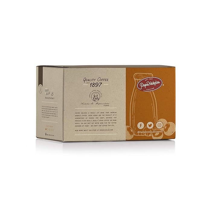 Papanicholas Coffee Single Serve Cups Fits Keurig K Cup Brewers Hazelnut Creme 60 Pods