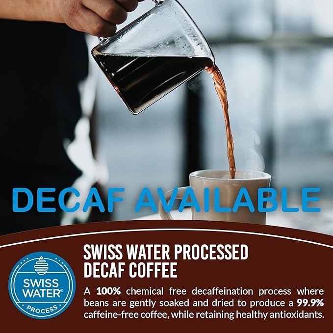 Bavarian Chocolate SWP Decaf Coffee 1 lb Whole Bean FlavorSeal Vacuum Bag