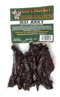Lee's Market Maple Jalapeno Beef Jerky - Soft &amp Tender - Healthy Low Carb Gluten-Free Snack - Paleo &amp Keto-Friendly - Michigan Made Handcrafted Jerky - Specialty Gourmet Meat Snacks - 8oz
