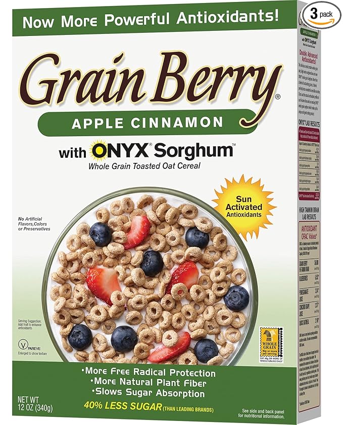 Grain Berry Apple Cinnamon Cereal 12 Ounce - 3 PACK