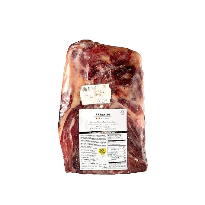 Fermin 50% Iberico Grain-Fed Boneless Shoulder Ham (3.5–4.5 lbs) – Paleta de Cebo Ibérica Deshuesada
