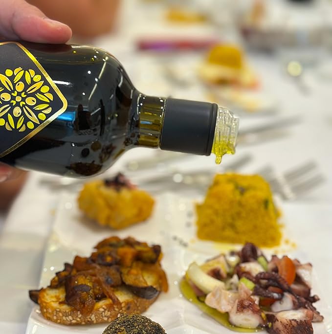 Galbasa - Organic Lemon Oil from Sicily Italy - First Cold Pressed Extra Virgin Olive Oil and Fresh Lemons - Polyphenol Rich No Pesticides | 16.9 fl oz
