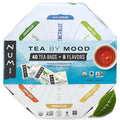 Numi Organic Tea By Mood Gift Set 40 Tea Bag Assortment Premium | Organic Black | Pu-erh | Green | Maté | Rooibos &amp Herbal Teas