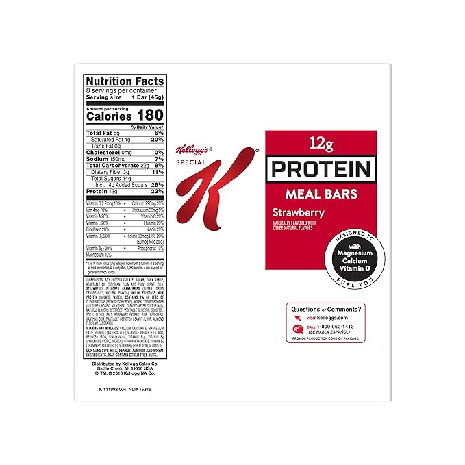 Special K Protein Meal Bars Strawberry 12.7 oz (8 Count)