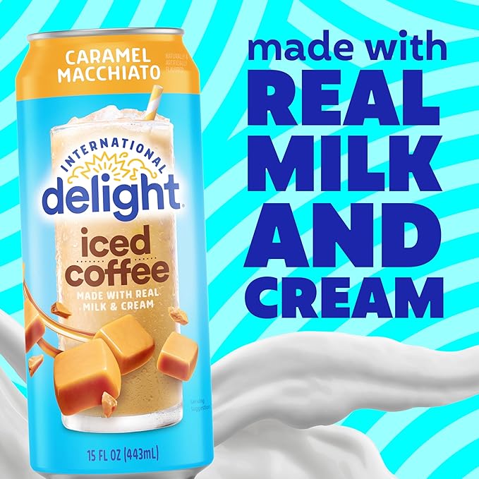 International Delight Iced Coffee Caramel Macchiato 15 Fl Oz (Pack of 12)