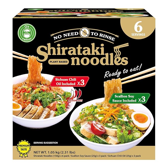 O’scallion Shirataki Noodles (2 Flavor(Variety))