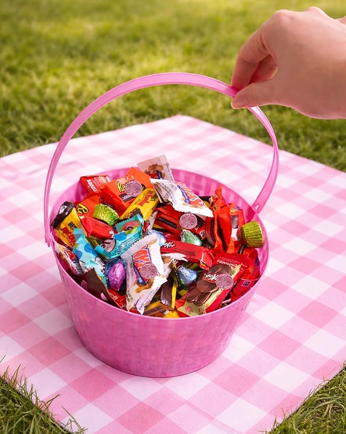 Easter Chocolate Candy Variety Pack Individually Wrapped Chocolate Eggs And Mini Candy Bars 5 Pounds Basket Stuffers and Easter Egg Fillers For Kids And Adults Egg Hunt Treats Classroom And Party