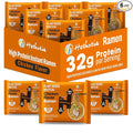 Hethstia High Protein Ramen Soup Chicken Flavor 6-Pack Instant Ramen Noodles Chicken Broth 32g Plant-Based Protein Vegan Non-GMO Low Fat Egg-Free Dairy-Free Pre-Packaged Quick Meal