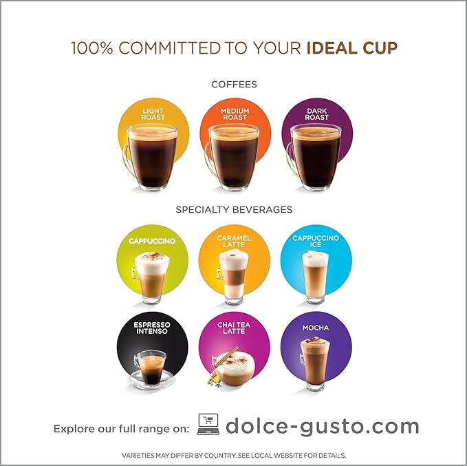 Dolce Gusto Nescafe Coffee Pods Cafe Au Lait 16 Count Pack of 3