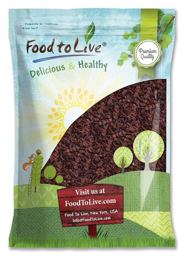 Food to Live Sultana Raisins 8 Pounds – Natural Dried Grapes for Baking Snacking and Trail Mixes.Vegan Bulk. No Sugar Added Unsulfured Lightly Coated with Sunflower Oil. Perfect Pantry Staple
