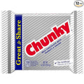 Chunky Giant Milk Chocolate Candy Bar 12 Count Bulk Individually Wrapped Ferrero Candy 4.2 oz