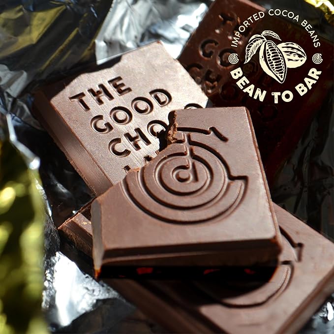 THE GOOD CHOCOLATE – Coffee Dark Chocolate Bars with Zero Sugar &amp Lower Net Carbs – Keto Chocolate Bar with Lower Calories All Natural and Non-GMO Keto Snacks 2.5 oz (6 Bars Value Pack)