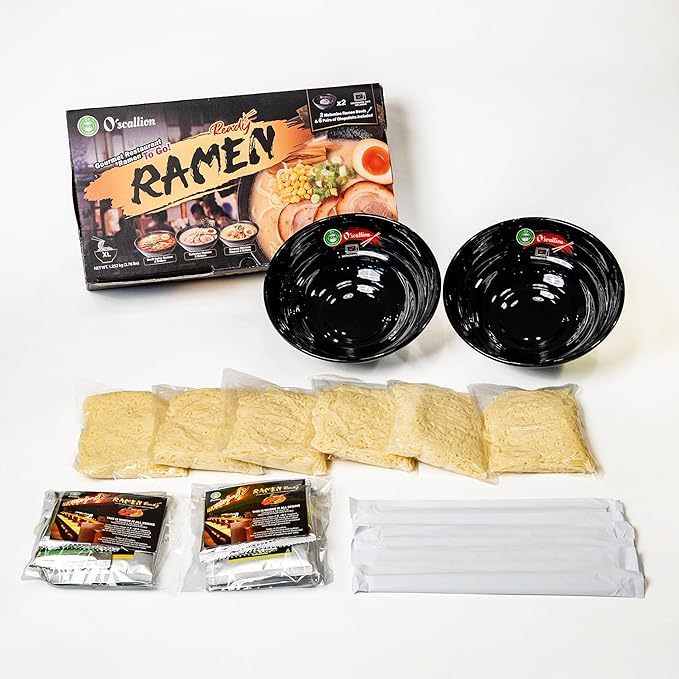 O'scallion Pack of 6 Ramen Noodles (Variety (3 flavor))