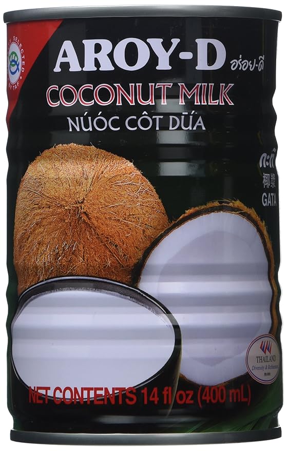 AROY-D Coconut Milk 13.5 Oz Can (Pack of 6)