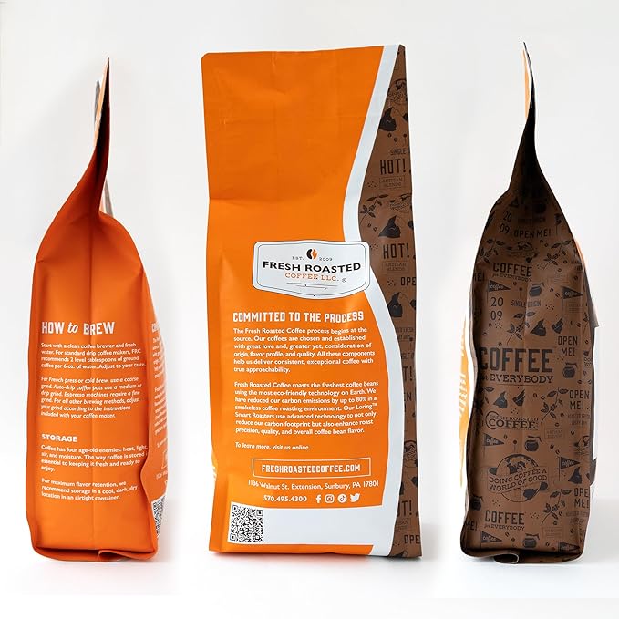 Fresh Roasted Coffee 100% Colombian Decaf 2 lb (32 oz) Medium Roast Kosher EA Natural Decaf Ground