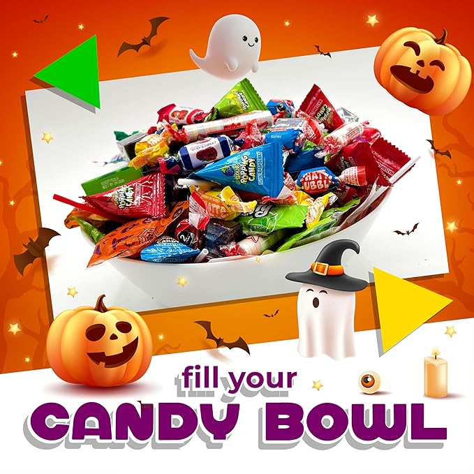 Party Candy Variety Pack | 12 Pound Box - Approx. 930 Count | Bulk Candy for Classroom | Assorted Candy Individually Wrapped | Popping Rocks Lollipops Taffies Gum Caramels