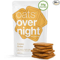 Oats Overnight Cookie Butter - Overnight Oats with 20g Whey Protein High Fiber Breakfast Protein Shake - Gluten Free Oatmeal Non GMO High Protein Oatmeal (2.7 oz per Meal) (24 Pack)