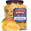 Dried Mango Slices by Its Delish 30 OZ Jumbo Reusable Container | Candied Dried Fruit | Natural Flavor Sweetened &amp Low Sugar No Color Added | Dry Mango Candy Healthy Snacks | Vegan Kosher