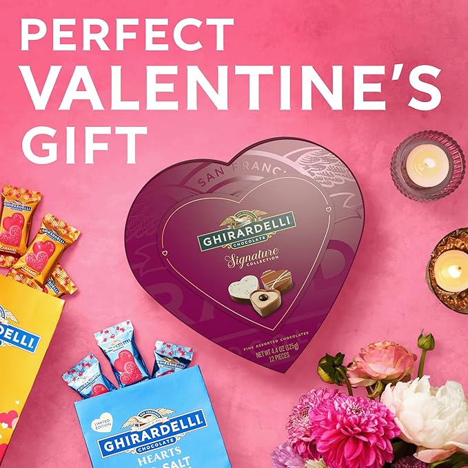 GHIRARDELLI Sweet Hearts Premium Chocolate Truffle Assortment Gift 4.4 oz