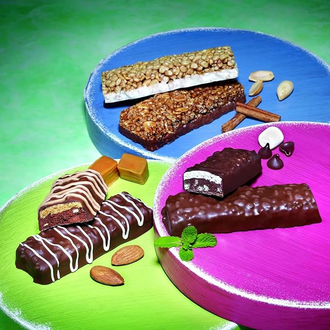 Nutmeg State Nutrition High Protein Bars 7 Servings Per Box (1 Box (7 Servings) Variety 15g (Chocolate Almond Caramel Cocoa Cinnamon Dark Chocolate S'mores Fudge Graham Peanut Peppermint Cocoa