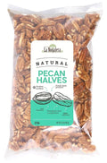 La Nogalera - 2 lbs Natural shelled pecan halves. Raw pecan nuts that compare to organic NO SHELL Non-GMO Kosher and Halal Certified and Ketogenic friendly