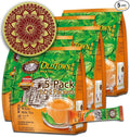 5-Pack OLDTOWN White Coffee 3 in 1 Asian Instant Coffee Package with a Cork Coaster old town White Coffee 75 Packets with a Random Flavor Sample Packet (5-PACK MLT)