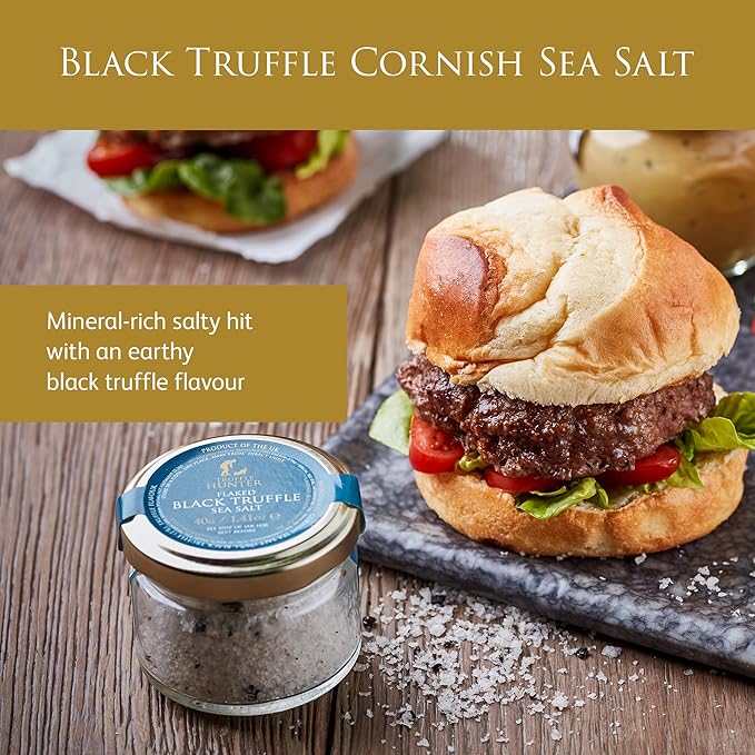 TruffleHunter - TruffleHunter Preserved Truffle Selection Gift Set - Black &amp White Truffle Oil Sea Salt Truffle Honey