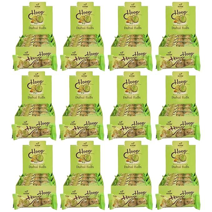 432 Dubai Chocolate balls - With Kunafe pistachio Delicious and concentrated pistachio flavor - perfect as a nice gift office greeting friends gathering 144 packs - 27 g Total 137.16 Oz
