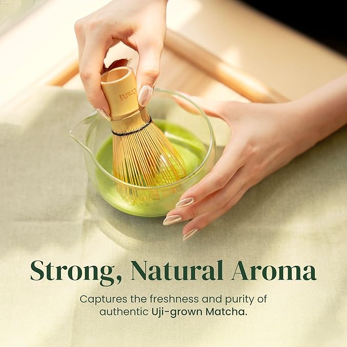 Crafti Barista Premium Culinary Grade Uji Matcha - Authentic Japanese Matcha Green Tea Powder from Kyoto Japan for Matcha Lattes (75g / 2.65oz)