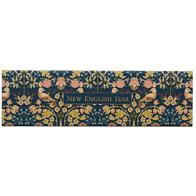 New English Teas Traditional Tea &amp Cookies Gift Set with 80 English Breakfast Teabags &amp Cornish Cookies